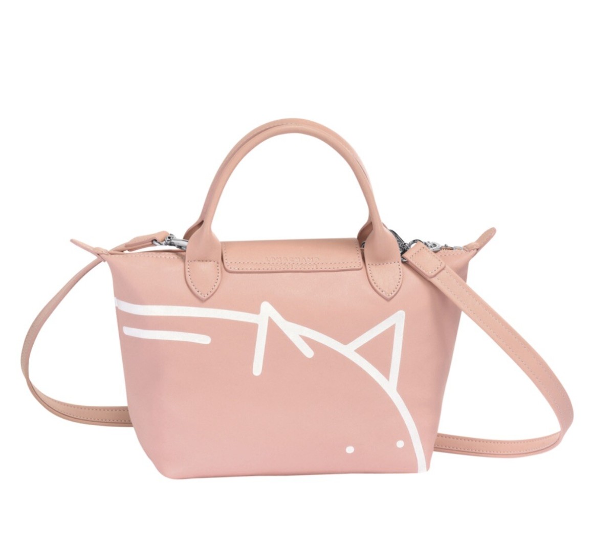 Longchamp X Mr. Bags Le Pliage TOP HANDLES Pig Bag Pink 2019 NEW