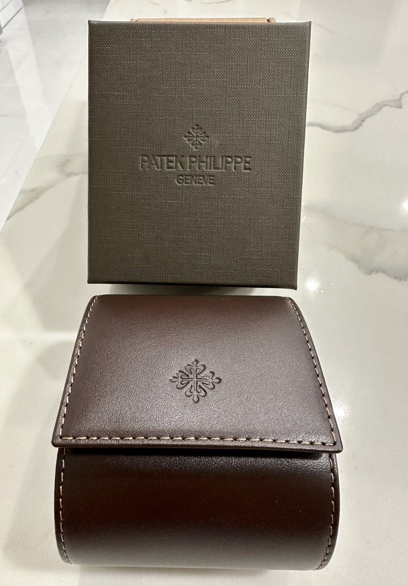 100% Authentic Patek Philippe Watch Travel Leather Case Pouch H997