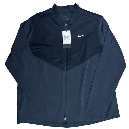 Nike Aeroloft Jacket Mens 2XL Black Golf Hybrid Insulated Full Zip