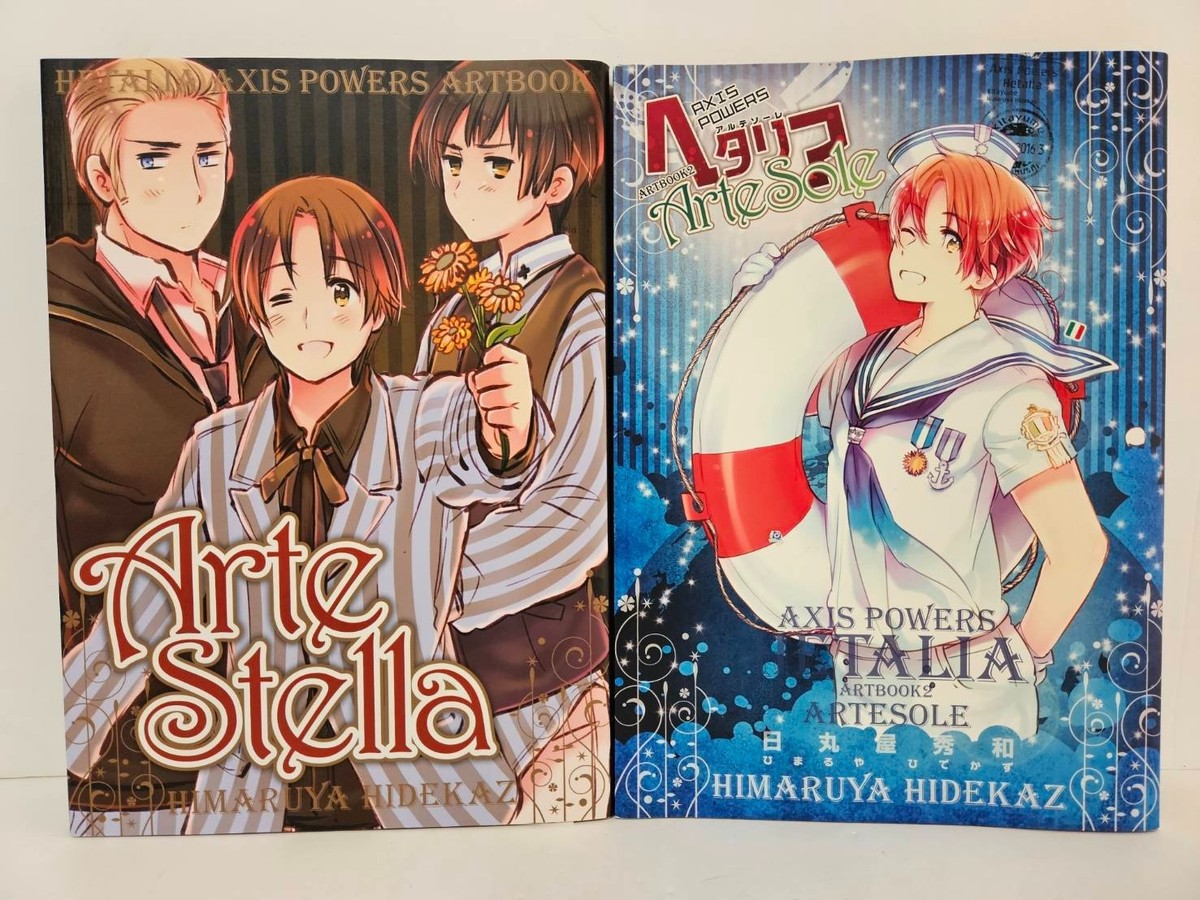 Hetalia Axis Powers ARTBOOK ArteStella & Artesole set Manga