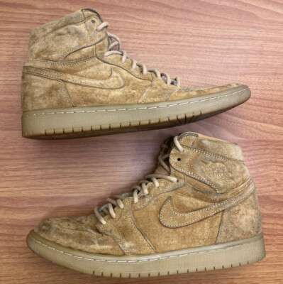 Nike Air Jordan 1 Retro High OG Wheat Brown Size 8 Sneakers 555088