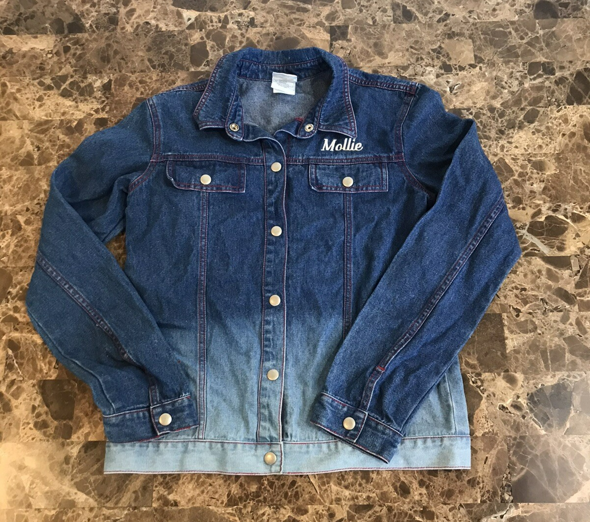 Vintage Lizzie McGuire Disney Store Embroidered Girls Denim Jacket