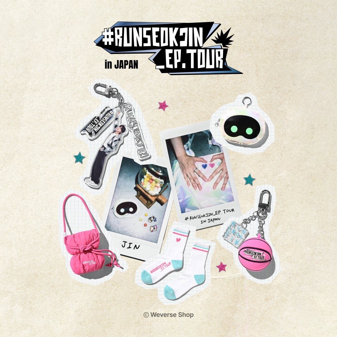 BTS JIN TOUR IN JAPAN MERCH MD RUNSEOKJIN OFFICIAL IDOL KPOP GOODS