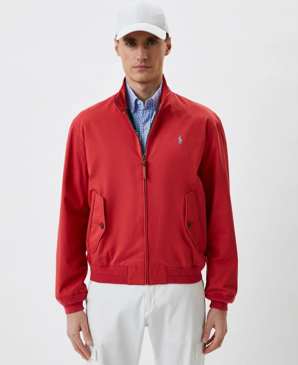 Polo Ralph Lauren L84610 Mens Red Cotton Jacket Size XL | eBay