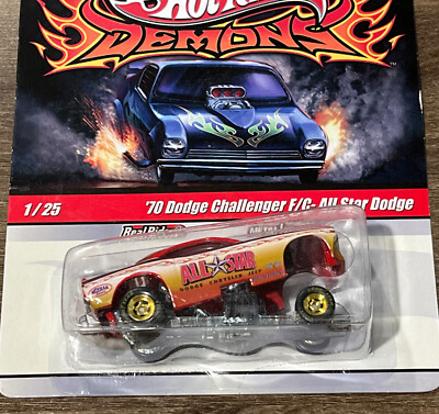 DRAG STRIP DEMONS ALL STAR '70 DODGE CHALLENGER FUNNY CAR 1/64 HOT