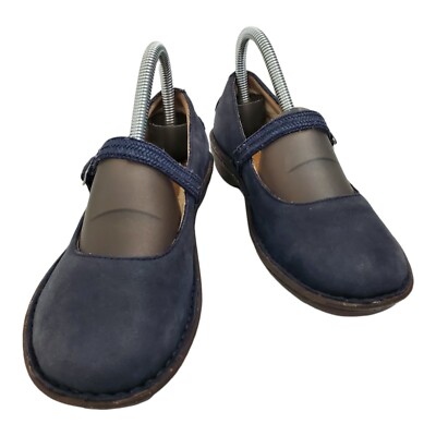 UGG Shoes KANDACE Womens Size 6.5 Blue Mary Jane Leather Buckle