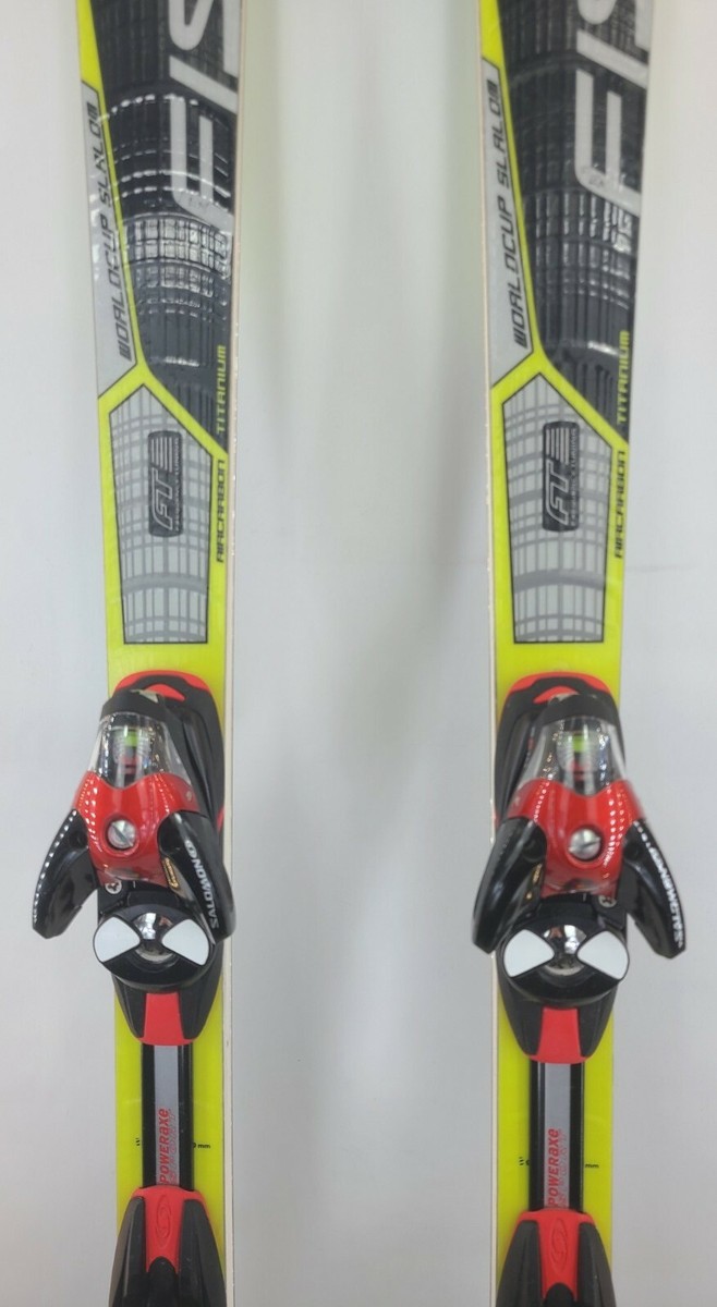 Fischer RC4 Worldcup Slalom Skis 166cm w/ Salomon S810 Bindings | eBay