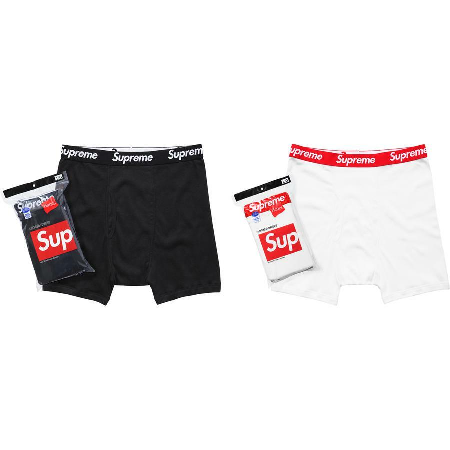 Supreme x Hanes Boxer Briefs 4 Pack Black/White (FW16A36/SS17A36