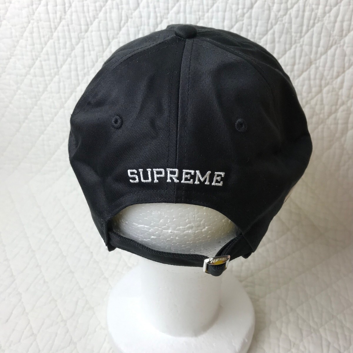 Supreme Piping Cap Hat 6 Panel Black/White SS20H34 | eBay