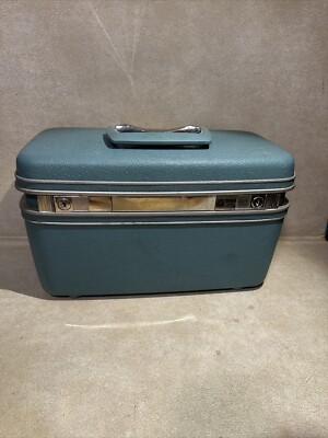 Vintage Retro Samsonite Silhouette Train Makeup case Luggage Trays