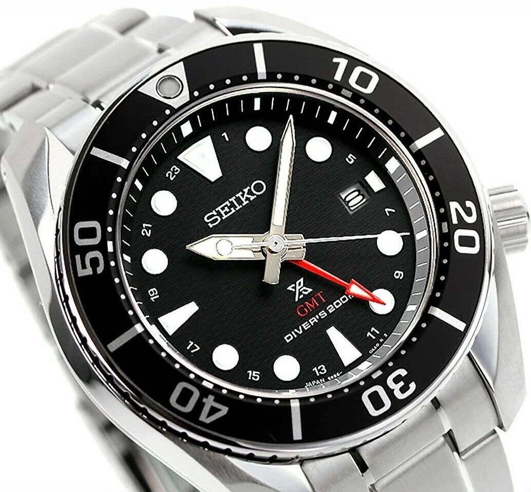 SEIKO PROSPEX SBPK003 GMT Solar Diver Scuba 200m Automatic Watch