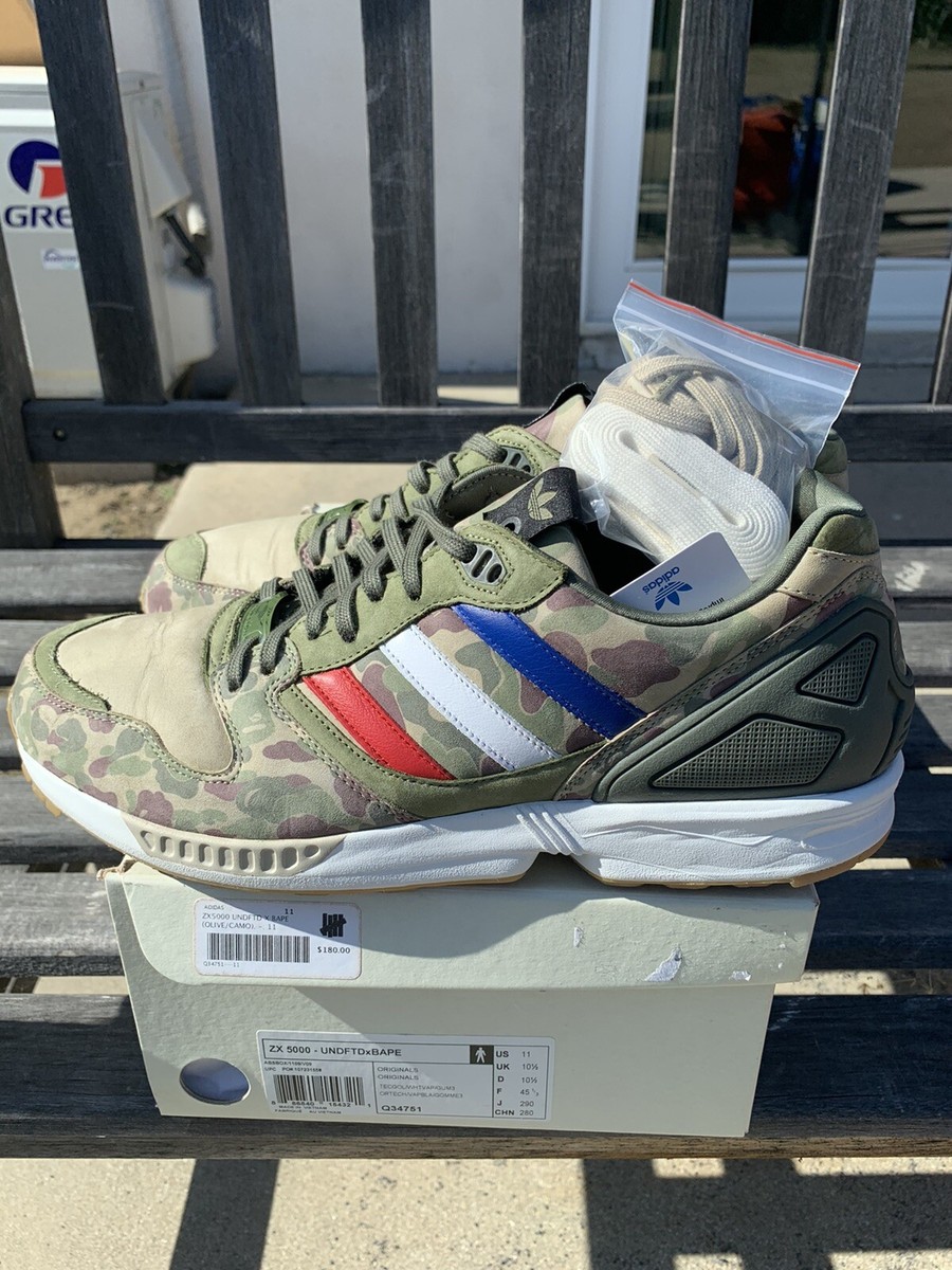 ADIDAS UNDFTD BAPE ZX 5000 CAMO Q34751 A bathing Ape undefeated