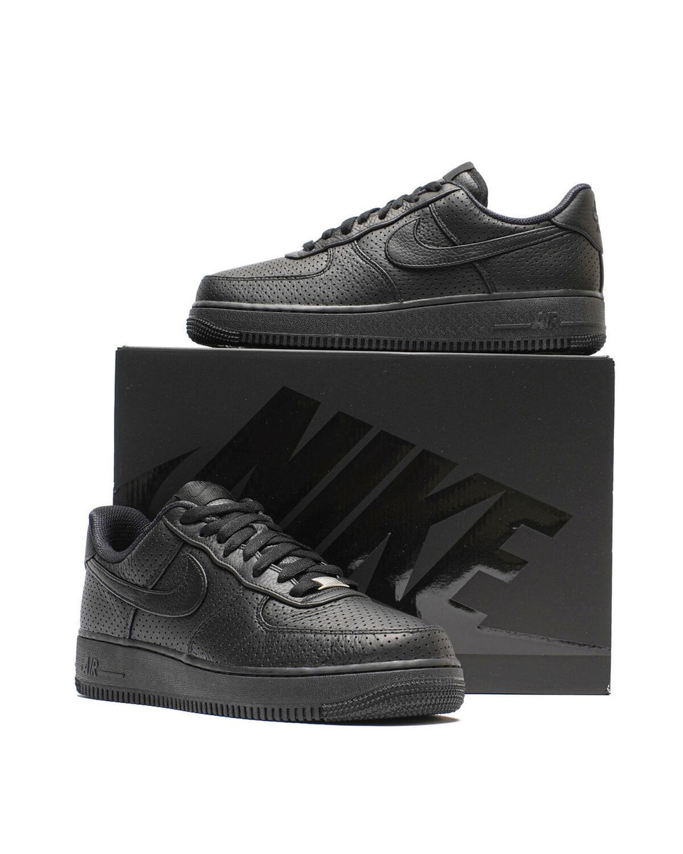 Nike Air Force 1 Low SP Triple Black Perforated HF8189-001 Mens
