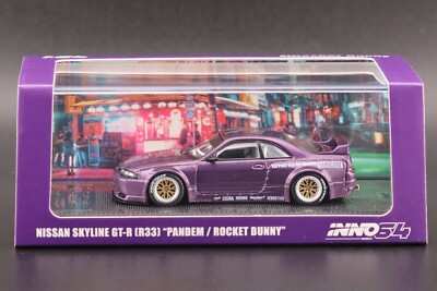 Inno64 Nissan GT-R R33 Pandem Rocket Bunny Purple 1/64 | eBay
