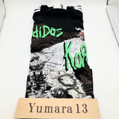 adidas x Korn Long Sleeve T-shirt Black Tee Size JP 2XS-2XL Japan