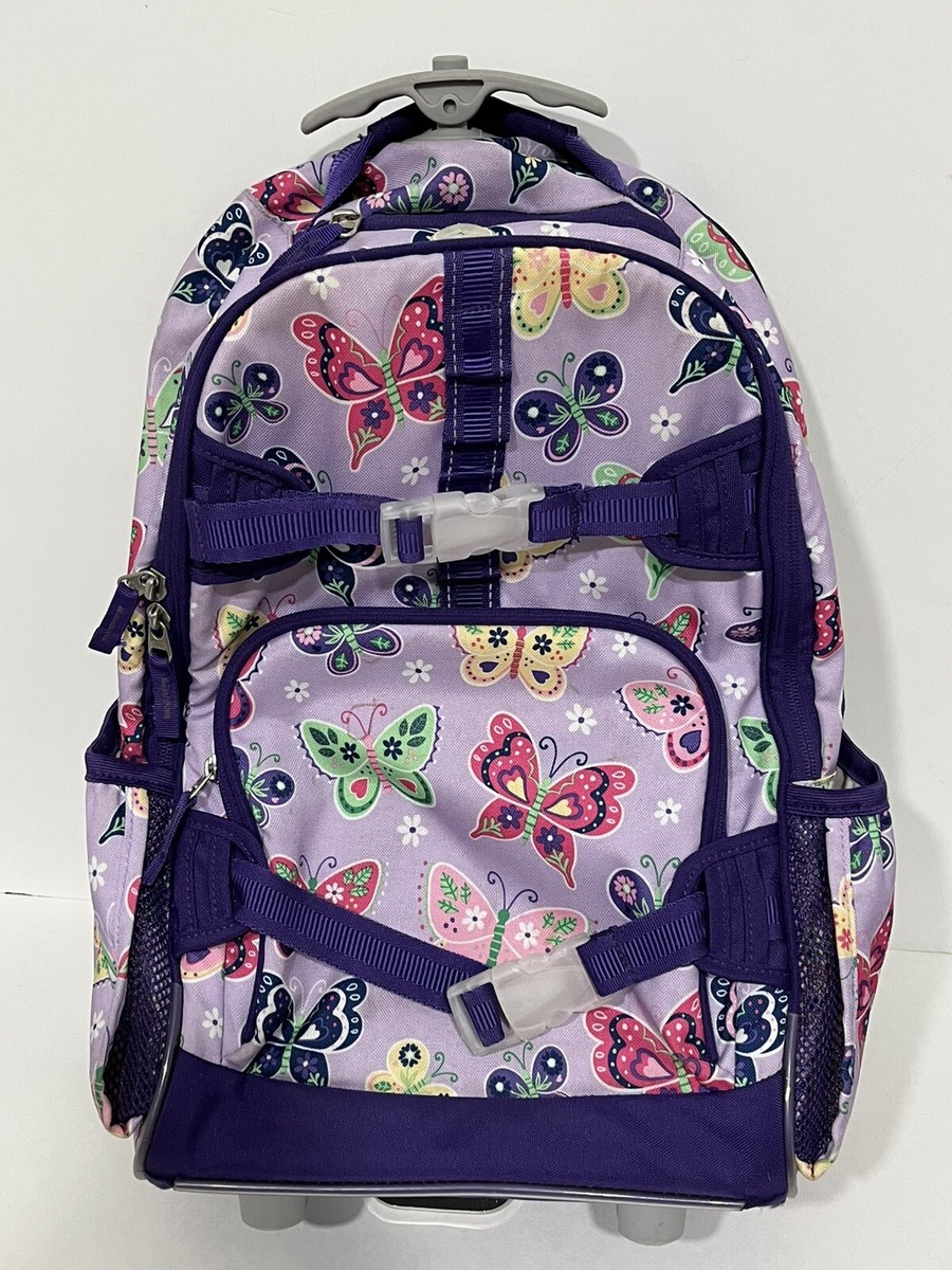 Pottery Barn Kids Purple Butterfly Backpack / Travel Bag - Used | eBay