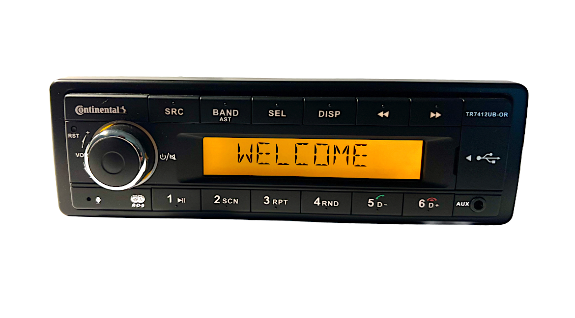 VDO CONTINENTAL TR7412UB-OR PORSCHE MERCEDES BMW VW 12v RADIO