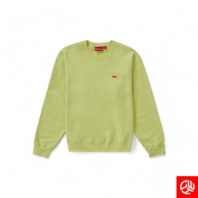 SUPREME Small Box Logo Crewneck Sweatshirt 'Lime' SS23- Size Small