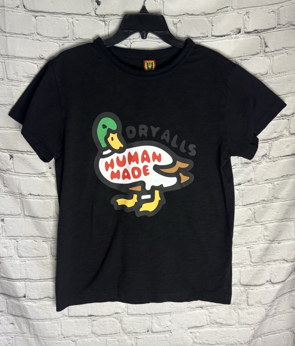 Human Made Duck T-Shirt Men's Size Black Dry-Alls Duck Size Small