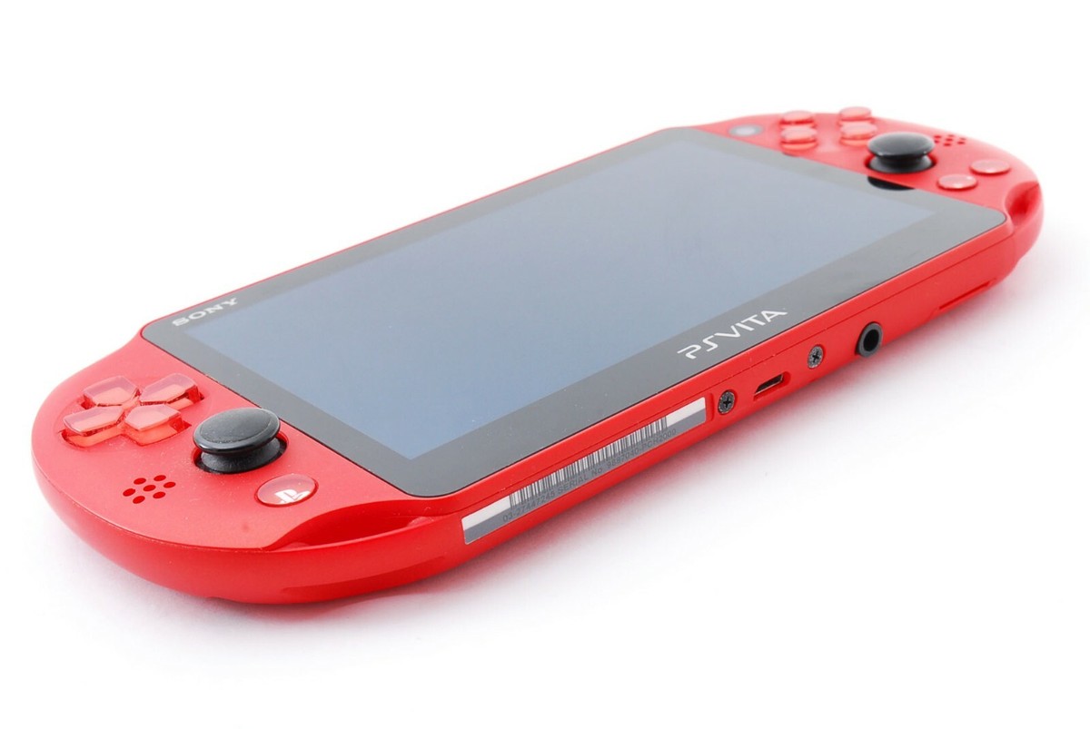 完品・ケース・マイクラセット】PSVita PCH-2000メタリックレッド 完品