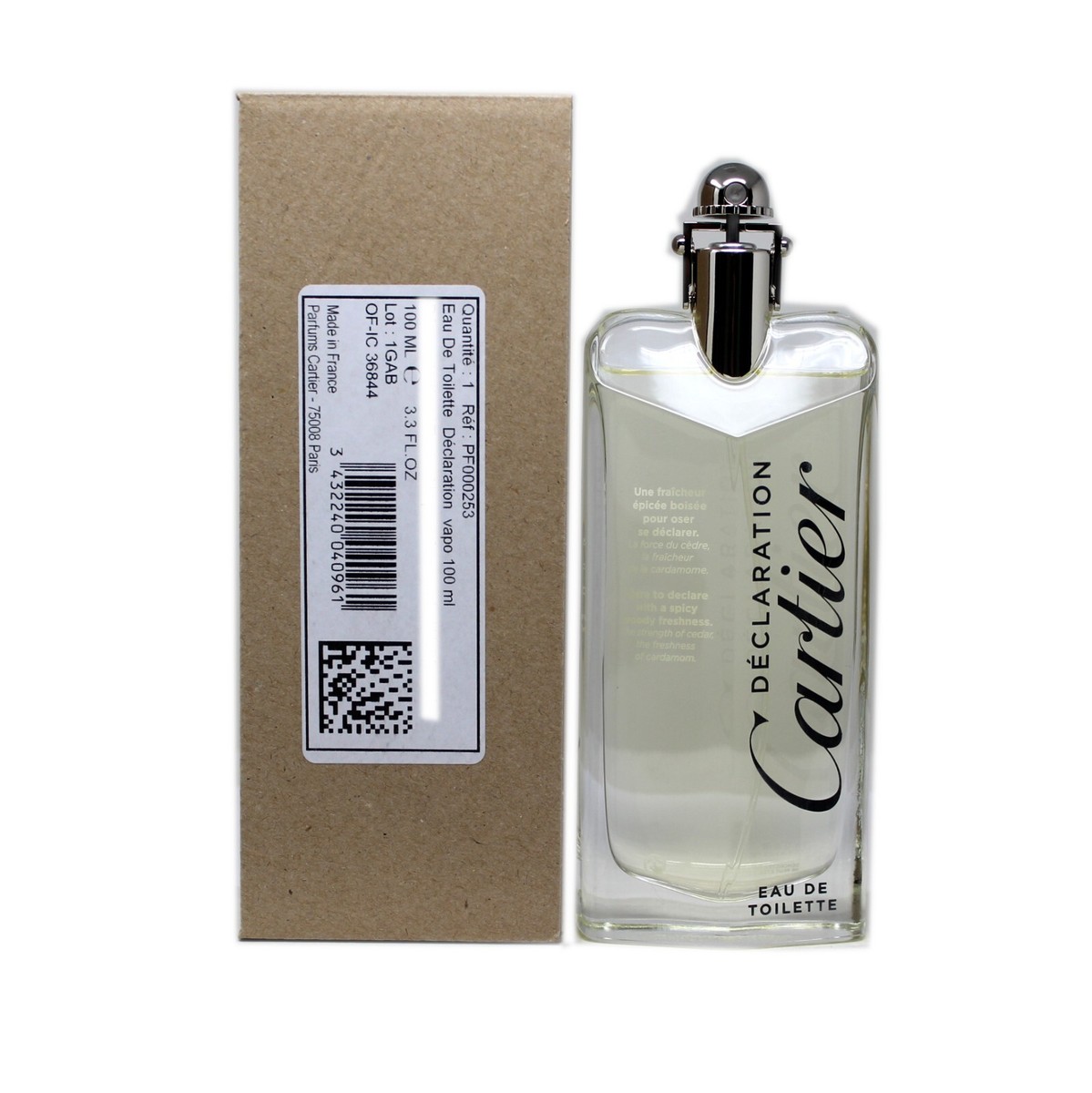 DECLARATION BY CARTIER EAU DE TOILETTE SPRAY 100 ML/3.3 FL.OZ