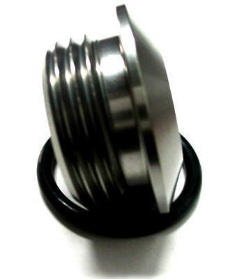 03 an slim line profile milled orb o ring boss port plug polished