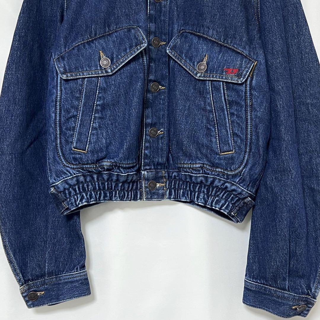 Diesel Women S DE-TRACY Bomber Jacket Denim Luxury Casual Style