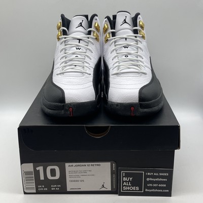 Size 10 - Jordan 12 Retro taxi release 2013 Black White (130690