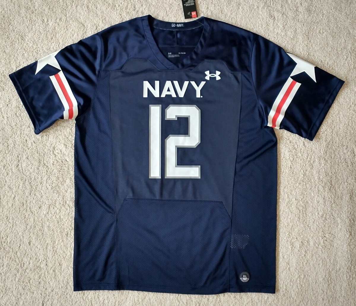 NEW UNDER ARMOUR Roger Staubach #12 Navy Midshipmen Football