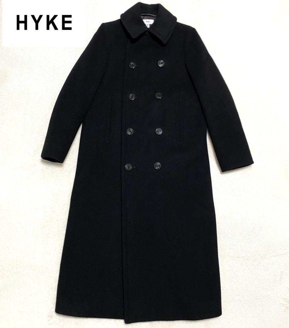 ハイク HYKE コート Pコート サイズ1 S 黒 レディース 冬物