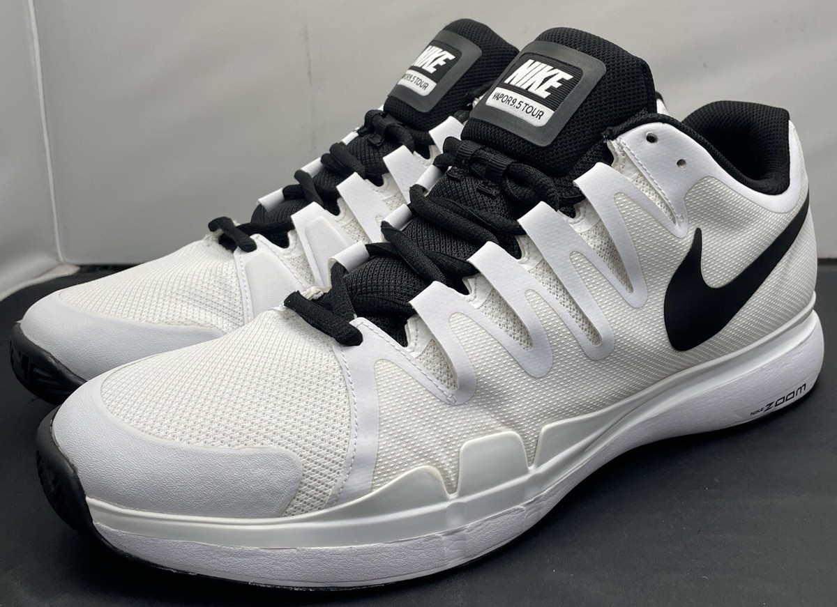 Nike Zoom Vapor 9.5 Tour White Black Federer Rafa Tennis 631458