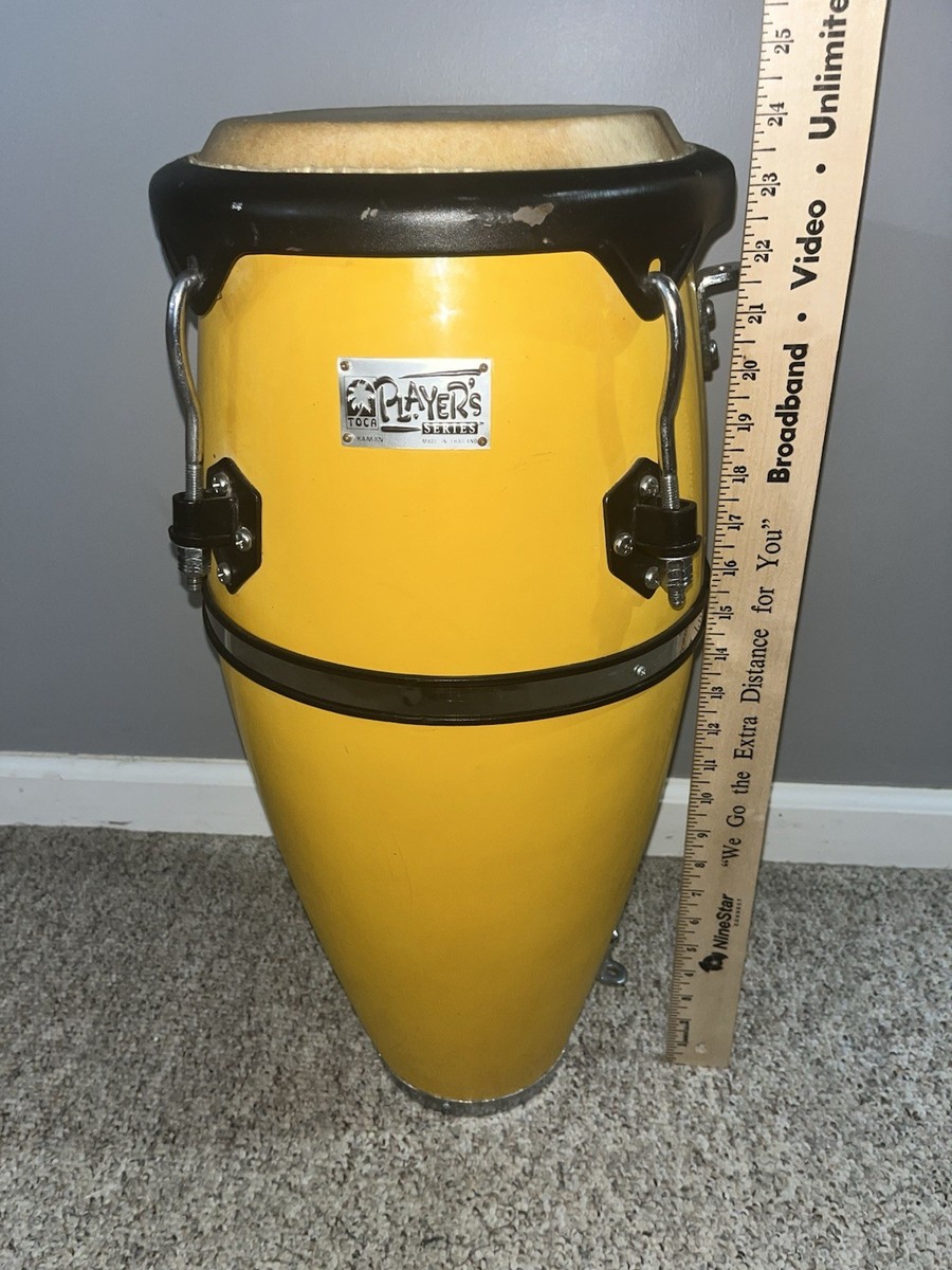 Toca Kaman Players Series Yellow Fiberglass Conga Drum - 9