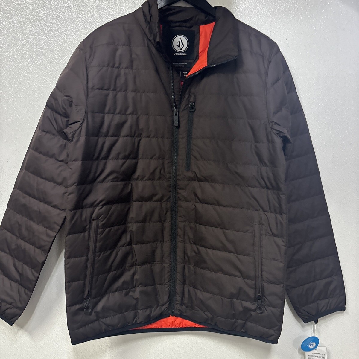 New Men's VOLCOM Puff Give Jacket Size M Brown #2Q4A | eBay