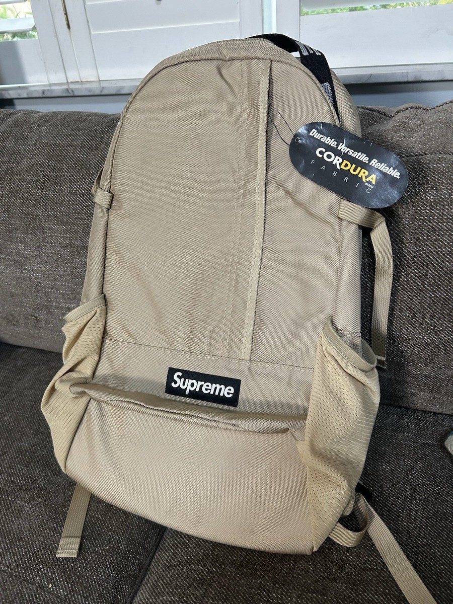 Supreme Cordura Backpack Tan SS18 (New) | eBay