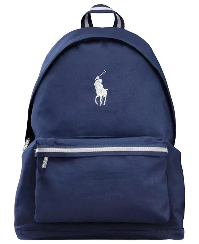 RALPH LAUREN Polo Backpack Dark Blue School Gym Weekender
