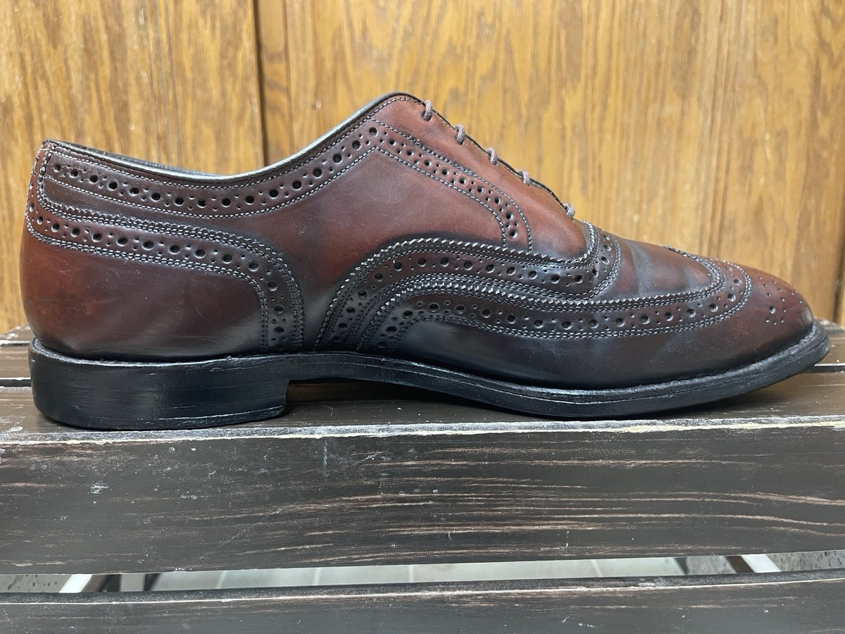 Johnston Murphy Crown Aristocraft Shell Cordovan Brogue Wingtip