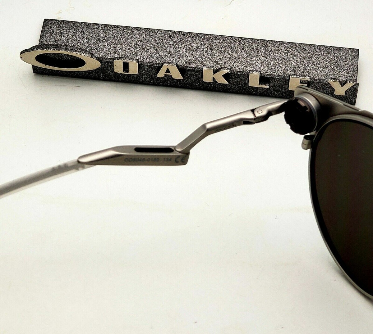 New Oakley Deadbolt Sunglasses OO6046-0150 Satin Chrome Black