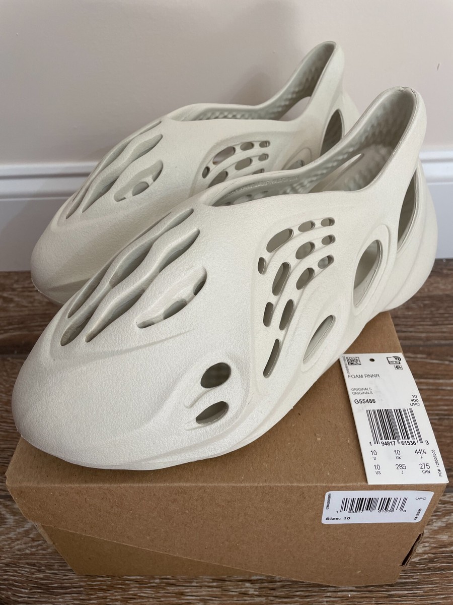 Adidas Yeezy Foam Runner Ararat Size 10 G55486 RNNR White Sand | eBay