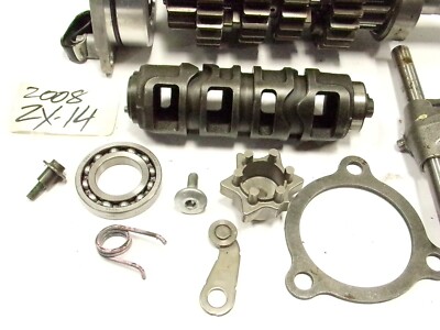 2006-2011 KAWASAKI NINJA ZX14 ZX14R COMPLETE TRANSMISSION GEARS