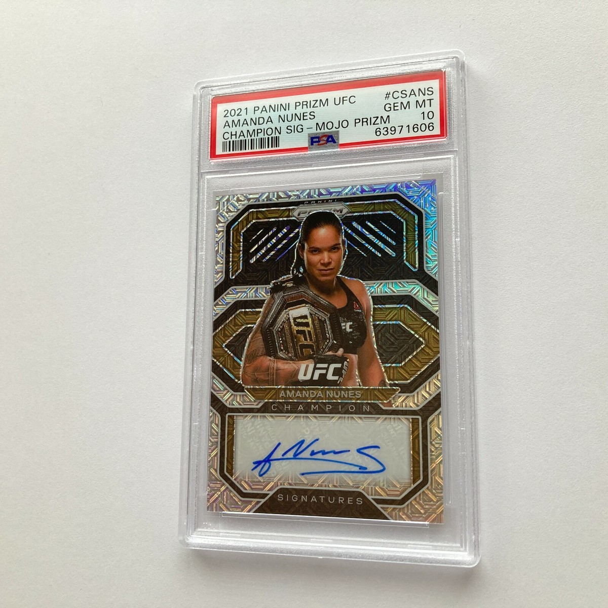 UFC 王者 アマンダ・ヌネス ゴールドカード psa10 UFC王者アマンダ