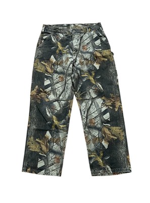 CARHARTT RealTree Jeans Men 34x30 Camo Dungaree Fit Carpenter | eBay