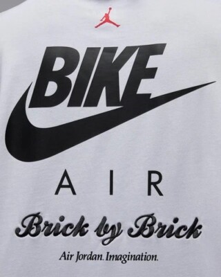 Jordan x Nigel Sylvester Brick By Brick Tee | Size SMALL | White