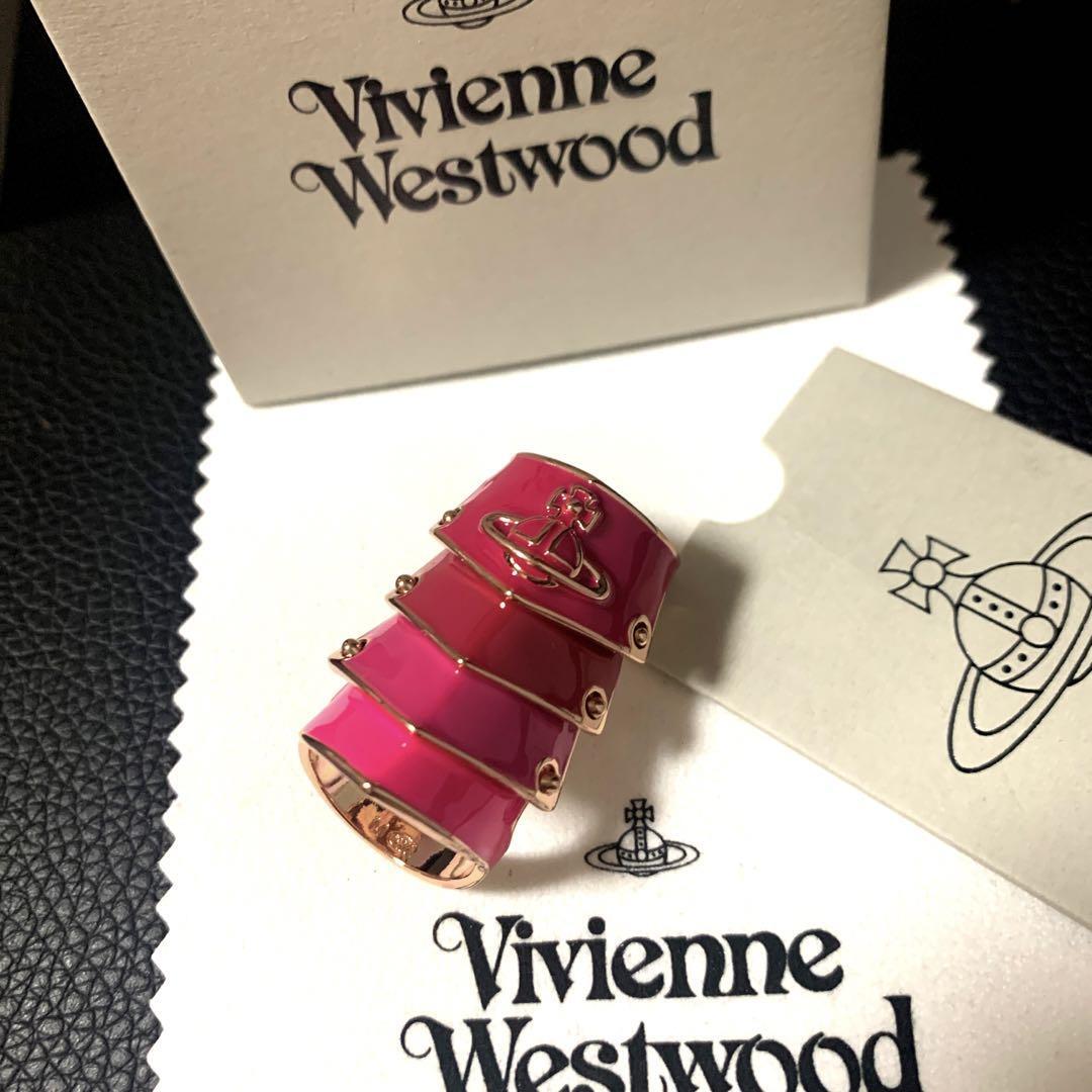 Vivienne Westwood Ring Size 6.5-7 ARTEMIS Armor Pink NO BOX [EJ208