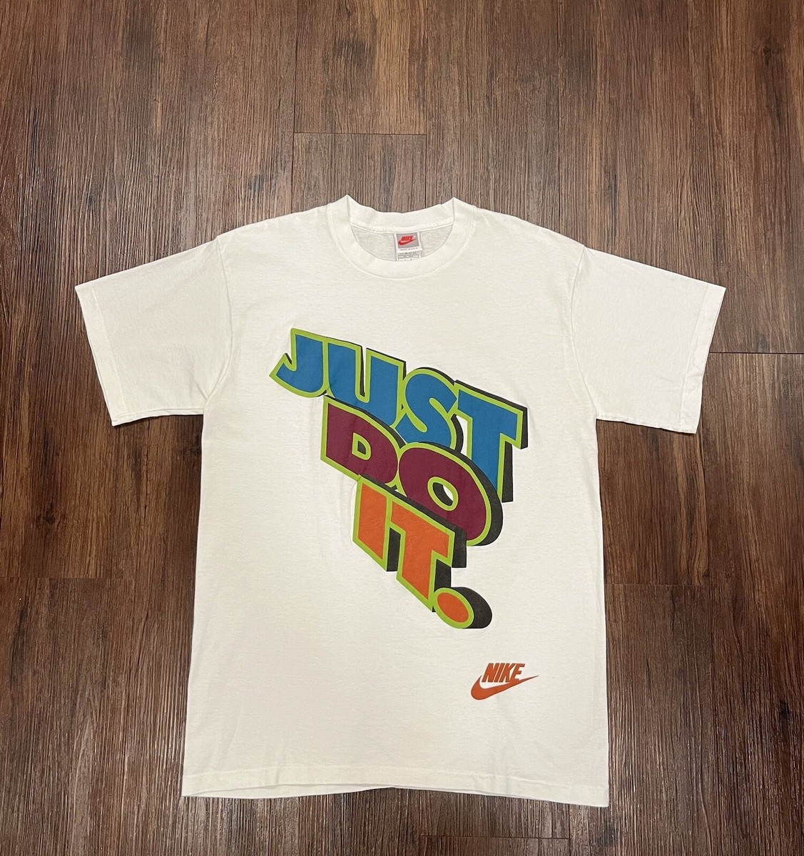 Vintage 90s Nike Just Do It 3D Spell Out Graphic T-Shirt Single