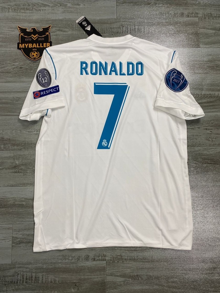 Real Madrid 2017-18 Final Ronaldo #7 Short Sleeve Jersey | eBay