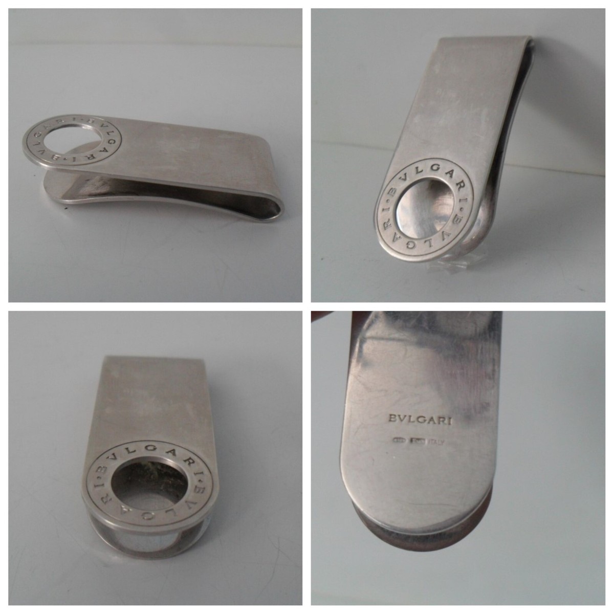 BVLGARI Money Clip - 925 Sterling Silver - Authentic BVLGARI Made