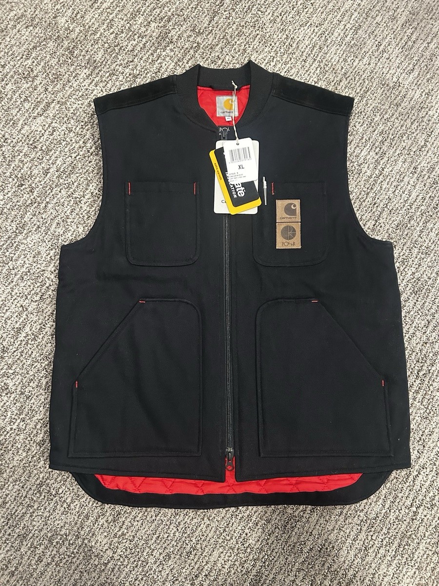 Carhartt WIP x Polar Skate Vest Size Extra Large XL Black 2014 New