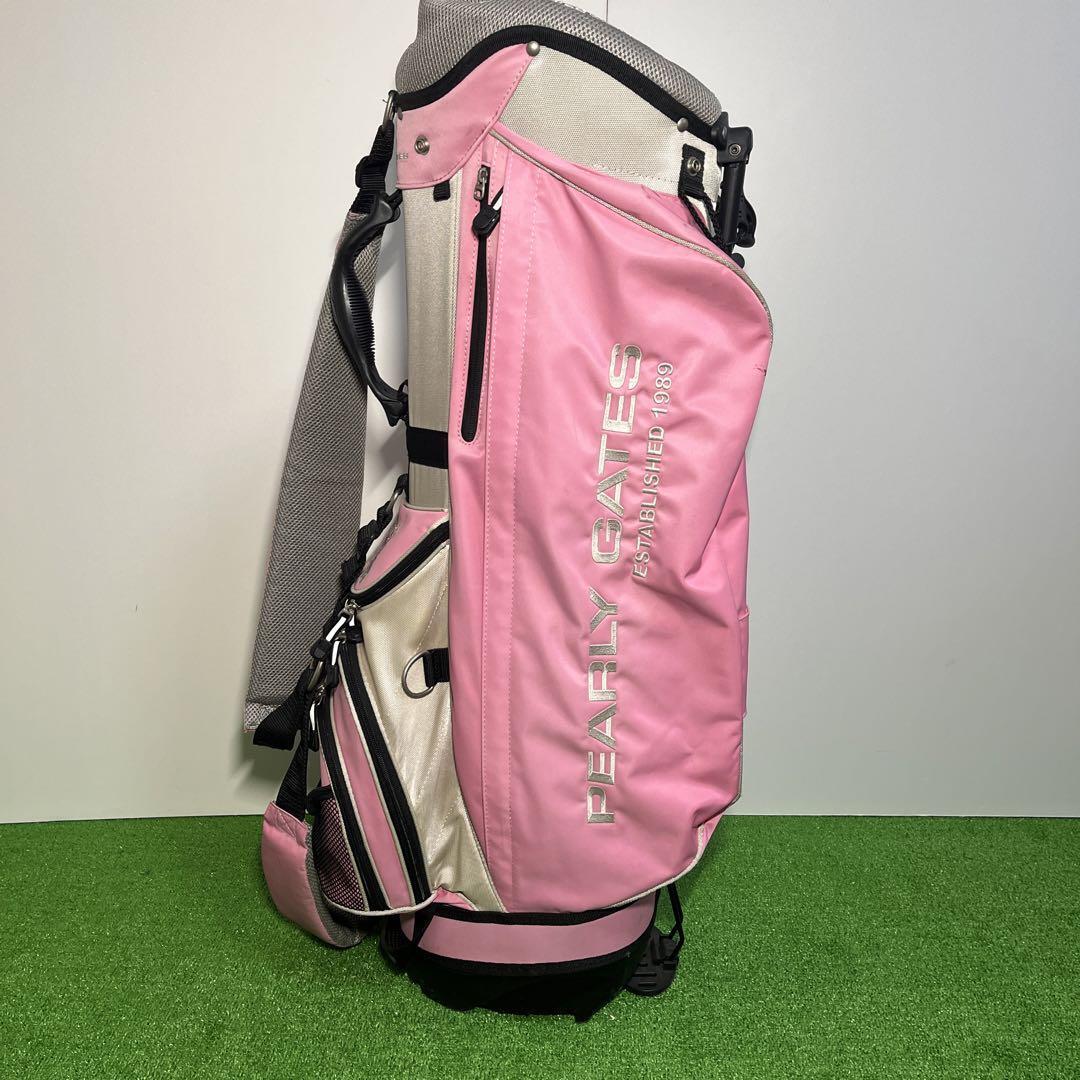 PEARLY GATES Established 1989 Stand Type Golf Caddy Bag Pink