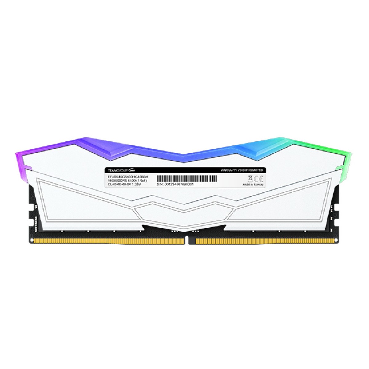 Team RGB(発光型)DDR5 6200Mhz 16GBx2 ホワイト Team RGB DDR5 6200Mhz