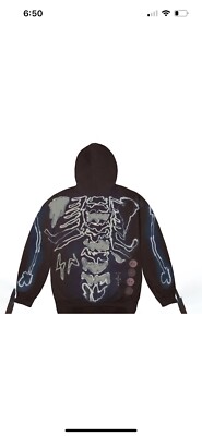 Travis Scott Cactus Jack For Fragment Skeleton Graffiti Full Zip